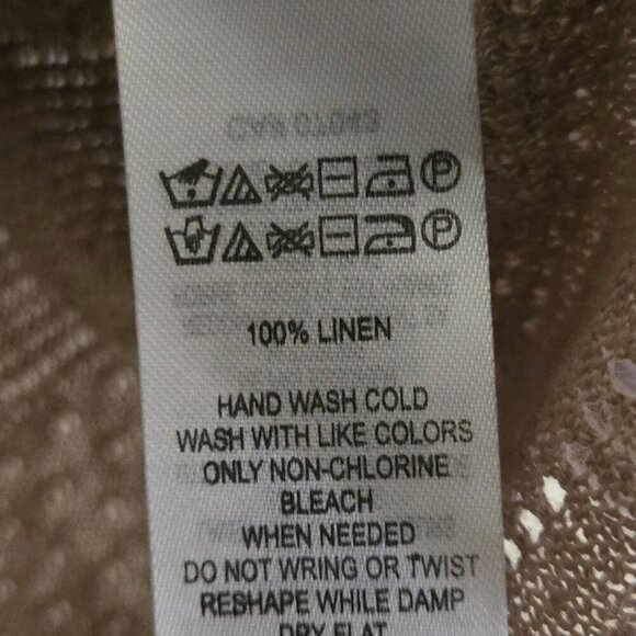 Nanette Lepore 100% Linen Neutral Open Cardigan Sweater Size S - Picture 5 of 5